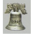 Cast Aluminum Liberty Bell Coin Bank